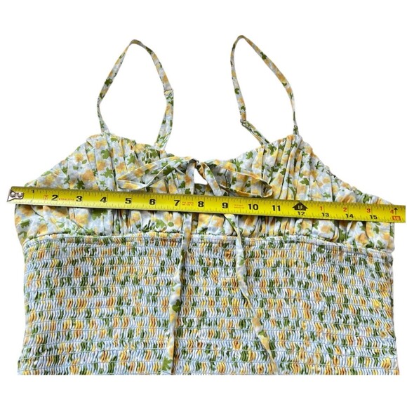 Free People Lavender Daze Floral Smocked Midi Dress Size S Boho - Picture 3 of 9